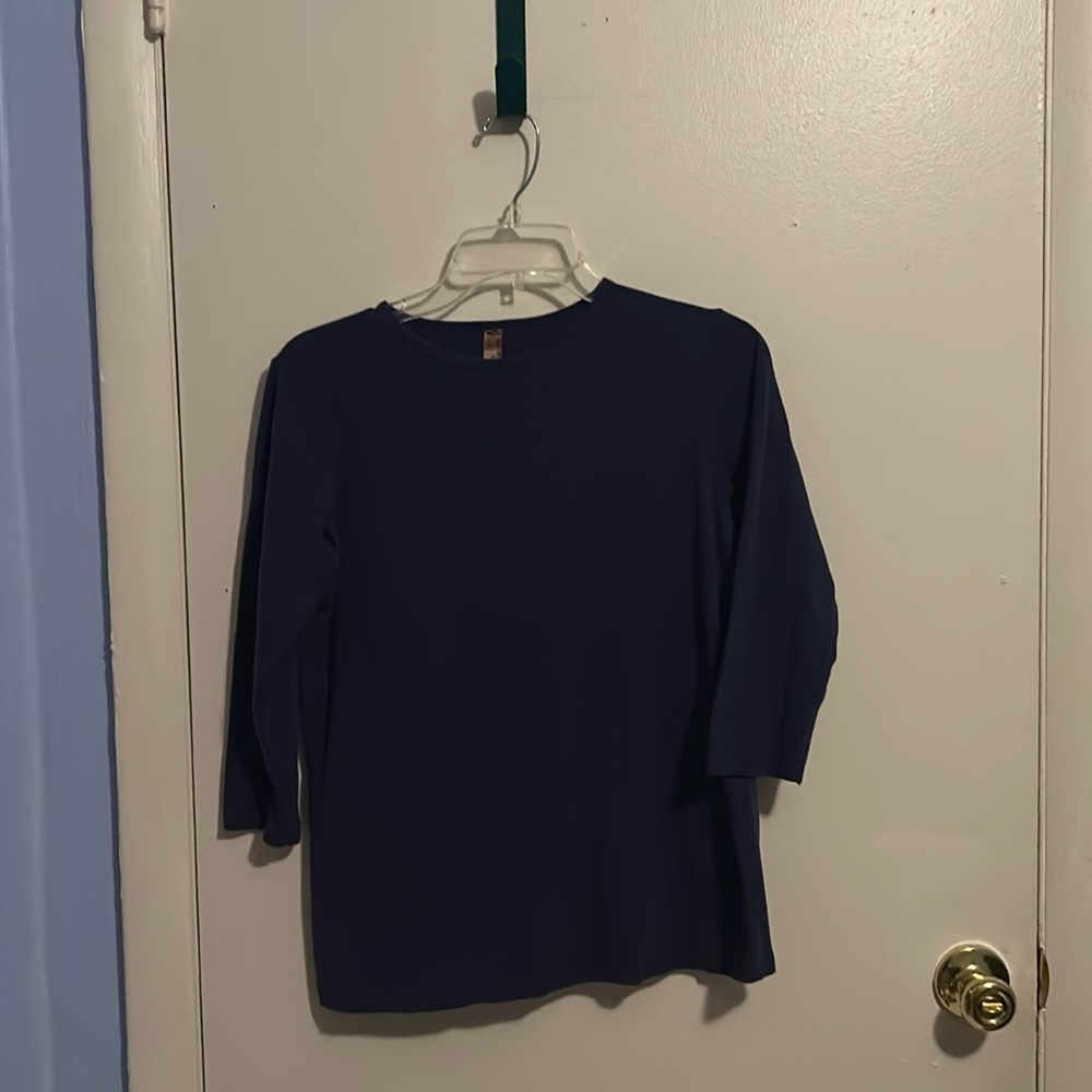 ESteez M Navy Blue Long Sleeve Shirt